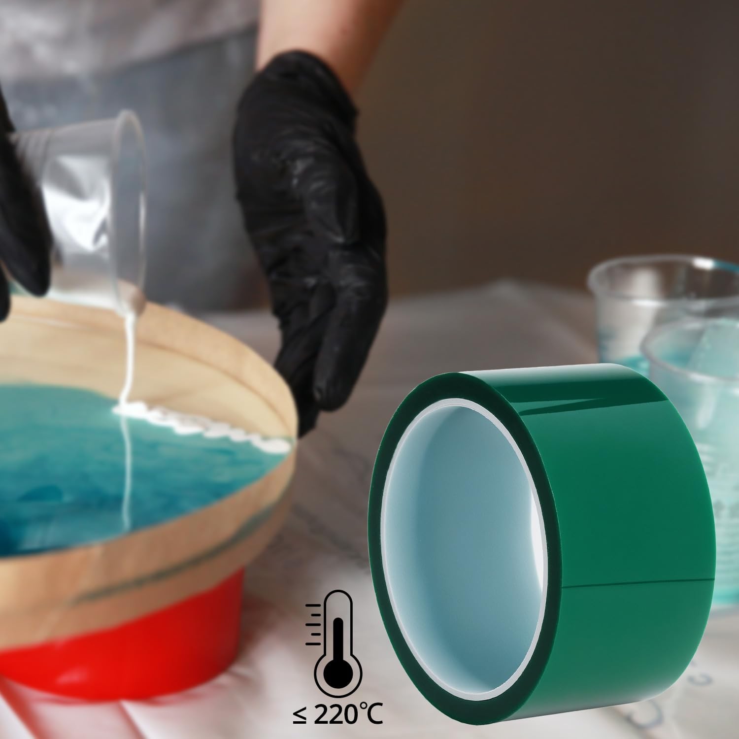 Ruban de séparation pour résine pour fabriquer des moules époxy étanches 5cmx33m