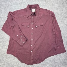 Vintage Rockmount Ranch Wear Pearl Snap Shirt Men's XL Red