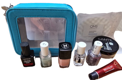 9er SET: Chanel Essie Artdeco Catrice Nagellack, QMS, L'Oréal Eye , Sante Puder