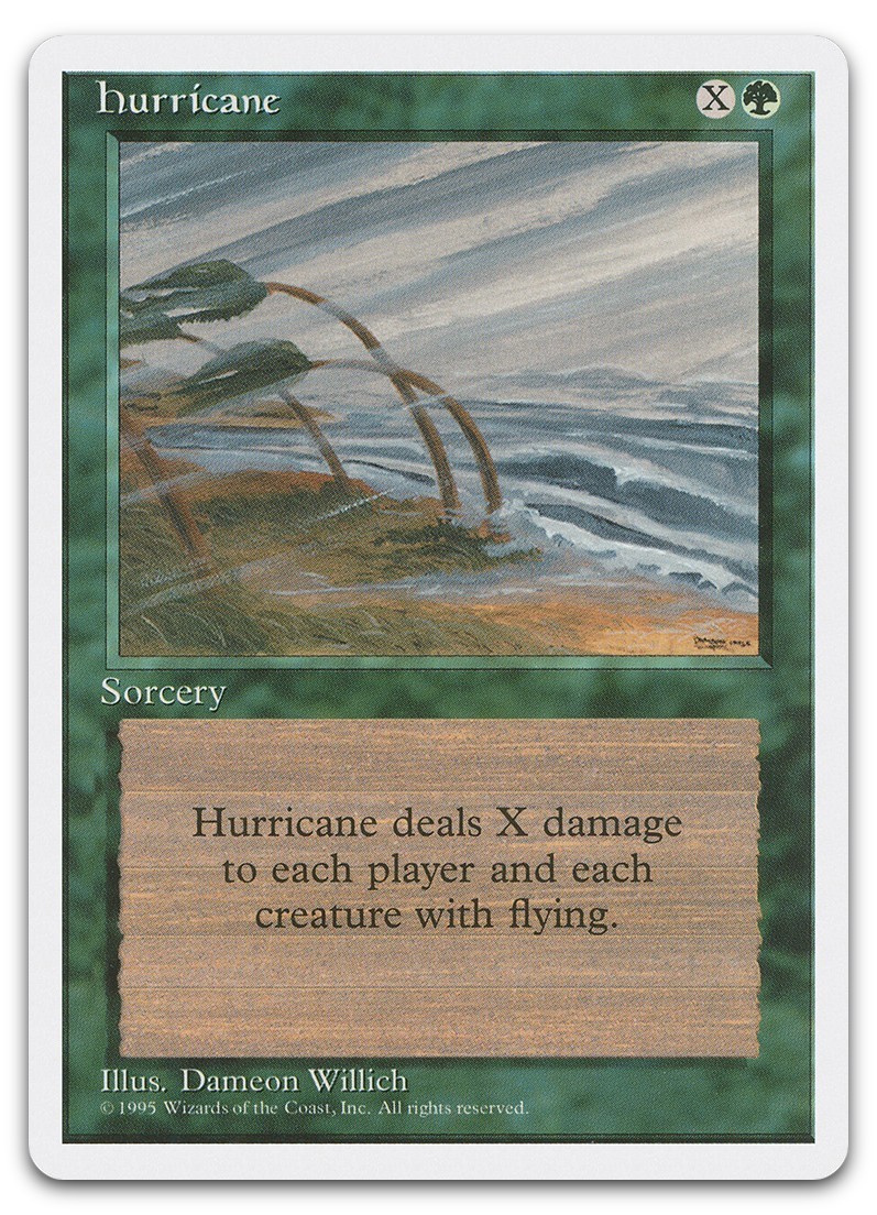 Hurricane #135 (LP) Fourth Edition 4ED Magic MTG