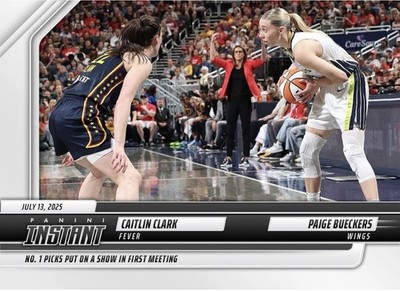 Caitlin Clark E Paige Bueckers - Carta WNBA 2025 Panini Instant #146, Edizione Rookie