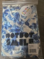 Dot Dot Smile Blue Floral Ballerina Twirl Dress Size 7