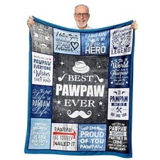 Best Pawpaw Ever Gifts, Birthday Gifts for Pawpaw , Papaw 60"x80" Pawpaw Gifts