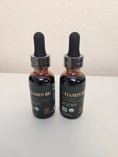 Vitamin B12, 5000 mcg, Organic Liquid Sublingual Vit B12, 1 OZ Each, PACK OF TWO