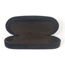 Authentic TOM FORD Black Velvet Dark Brown Hard Eyeglass Case
