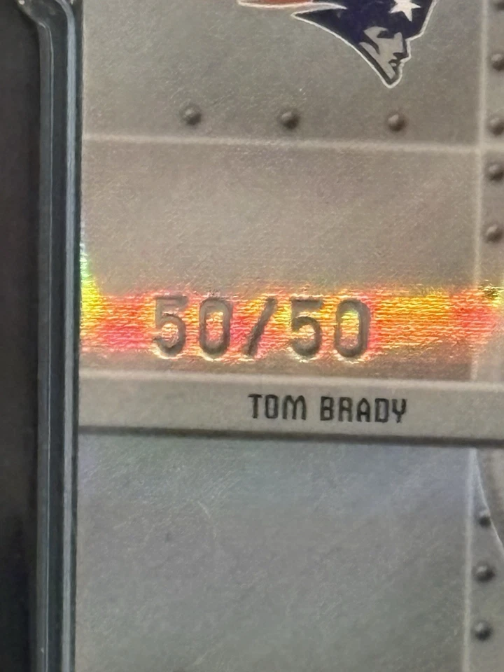 2005 Donruss Elite Tom Brady Auto #50/50 HOF GOAT MVP TB12 SSP RARE SGC 7 - Image 4 of 4