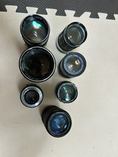 Camera Lens Lot MINOLTA made in JAPAN - For parts/repairs