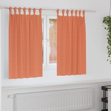 Blackout Curtains with Rings 2 pcs Terracotta 140 x 140 cm