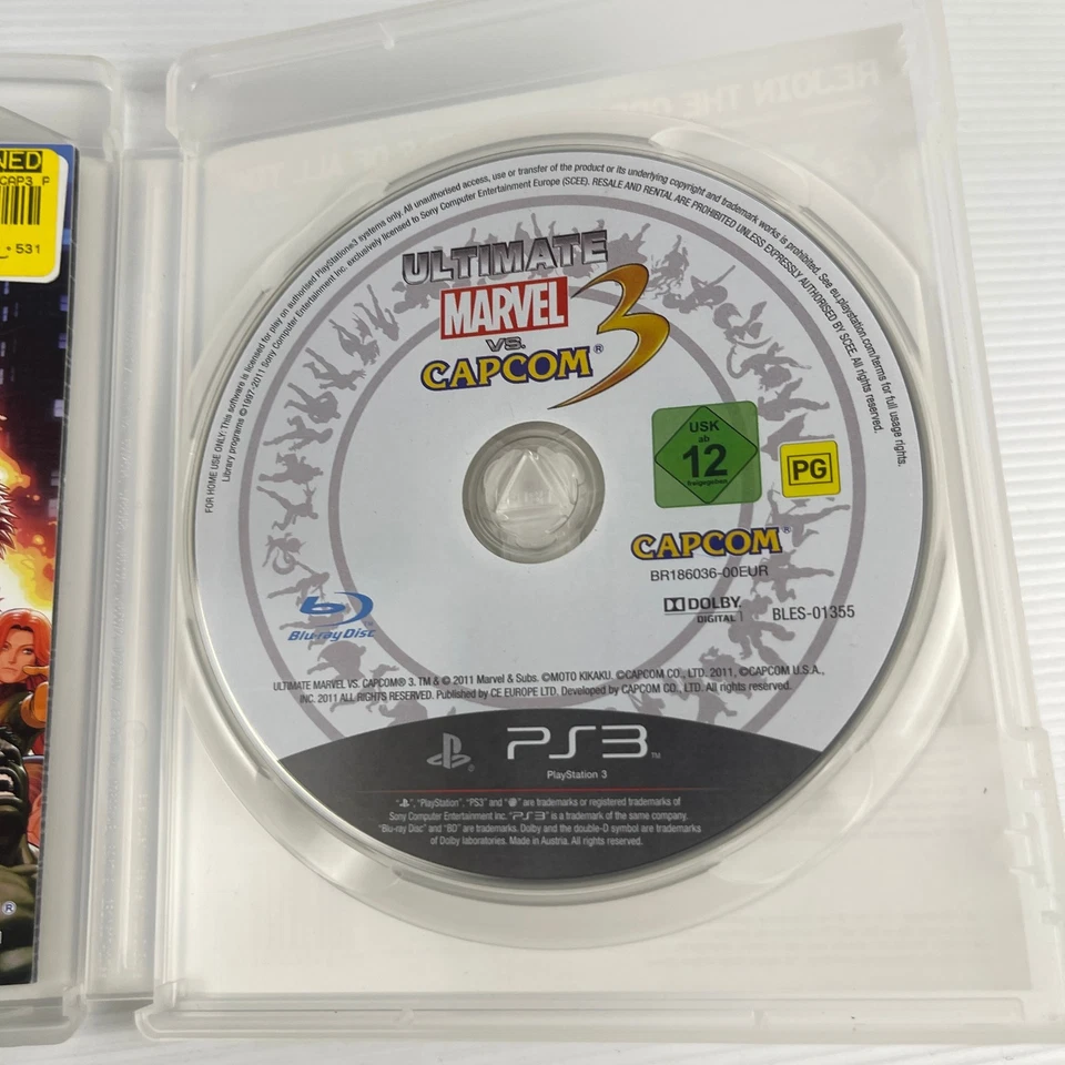 Ultimate Marvel Vs Capcom 3 - Playstation 3 (PS3) Complete With Manual - Image 4 of 4