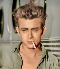 RARE HANDSOME James Dean Sexy Icon Color Close-Up Photo 