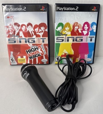 Disney Interactive Studios Microphone And Sing It PS2 Games Tested BN12