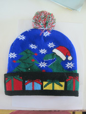 Santa Dinosaur Light Up Snow Hat Unbranded Boy Child