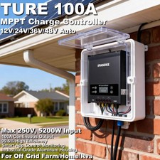 12V/24V/36V/48V MPPT Solar Charge Controller 100A 250V Battery Regulator LCD