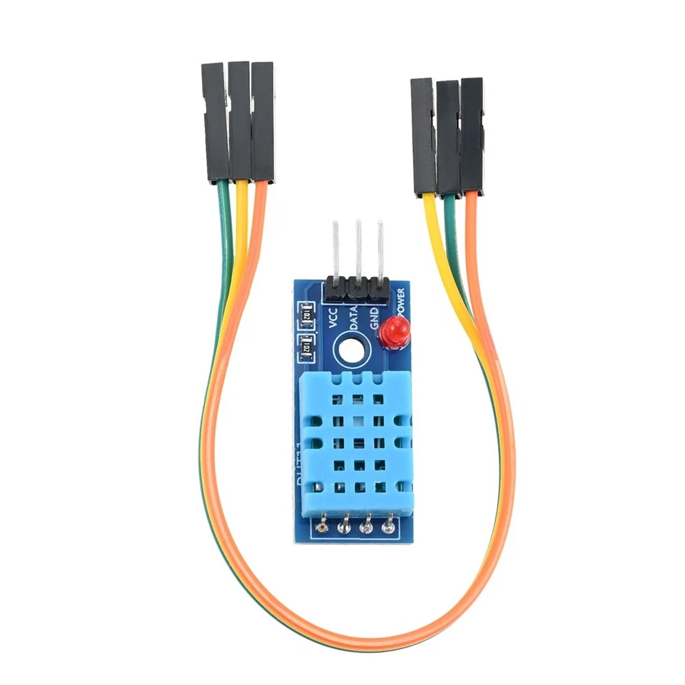Digital Temperature and Humidity Sensor Module w Jumper Cables DHT11 3.3V-5V - Image 2 of 4