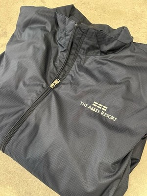 Greg Norman Collection Men's XL Jacket Navy Blue Full Zip From Abbey Resort