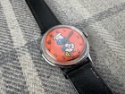 Vintage Timex Smurfs Pancake Chef Watch 1978 Floating Second Hand Mechanical