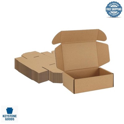 20 Pack Small Corrugated Cardboard Shipping Boxes, 6x4x2 Inches, Easy Assembl...
