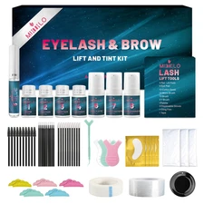 Lash Lift Kit & Brow Lamination Kit Black Color, Salon-Quality Eyelash Perm Kit 
