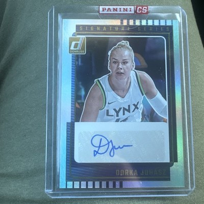 2025 Panini Donruss WNBA Dorka Juhasz Signature Series Silver Auto #SS-DJ Lynx