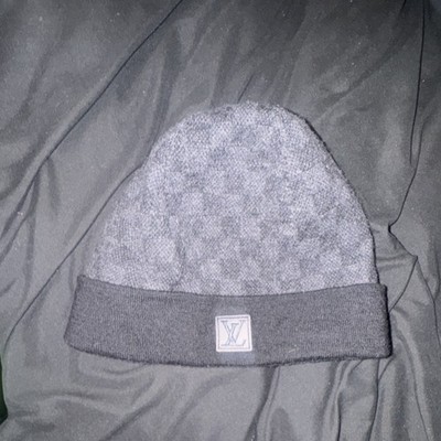 Louis Vuitton Petit Damier Beanie Wool Black
