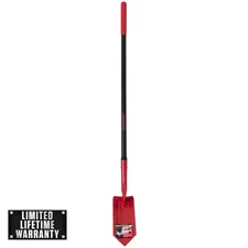 Fiberglass Trenching Shovel Clean-Out and Gardening 44 in. for yard lawn ditch