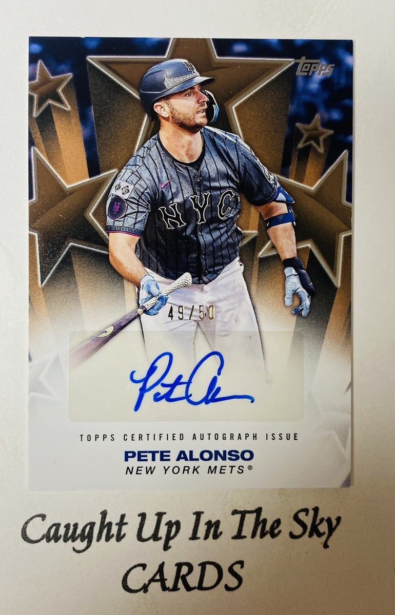 2025 Topps Series 2 Pete Alonso “Baseball Stars” Gold Auto #49/50