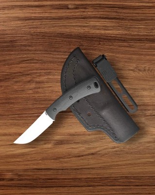 Three Rivers Mfg. (TRM) TAGALONG - BLACK SAND MICARTA 3D CONTOURED SMOOTH Handle