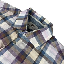 Hickey Freeman Men s Linen Blend Button Shirt...