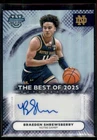 2025-26 Bowmans Best REFRACTOR Braeden Shrewsberry Notre Dame #BA-BS Auto