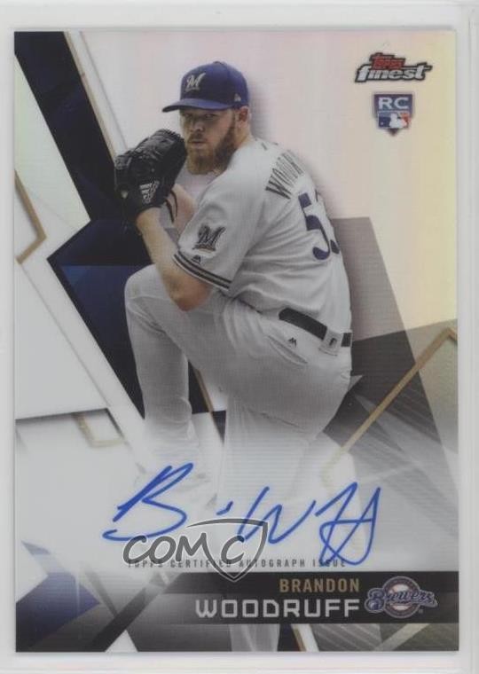 2018 Topps Finest Auto Brandon Woodruff #FA-BW Auto 2b5