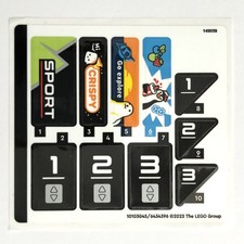 LEGO STICKER SHEET 60366 Ski And Climbing Center City Decals Recreation Town
