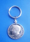 1976-S John F Kennedy Bicentennial Half Dollar 40% Silver Coin Keychain