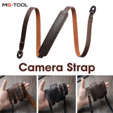 NEW Genuine Leather Camera Strap Belt For Leica Fujifilm Lumix Sony Canon Nikon
