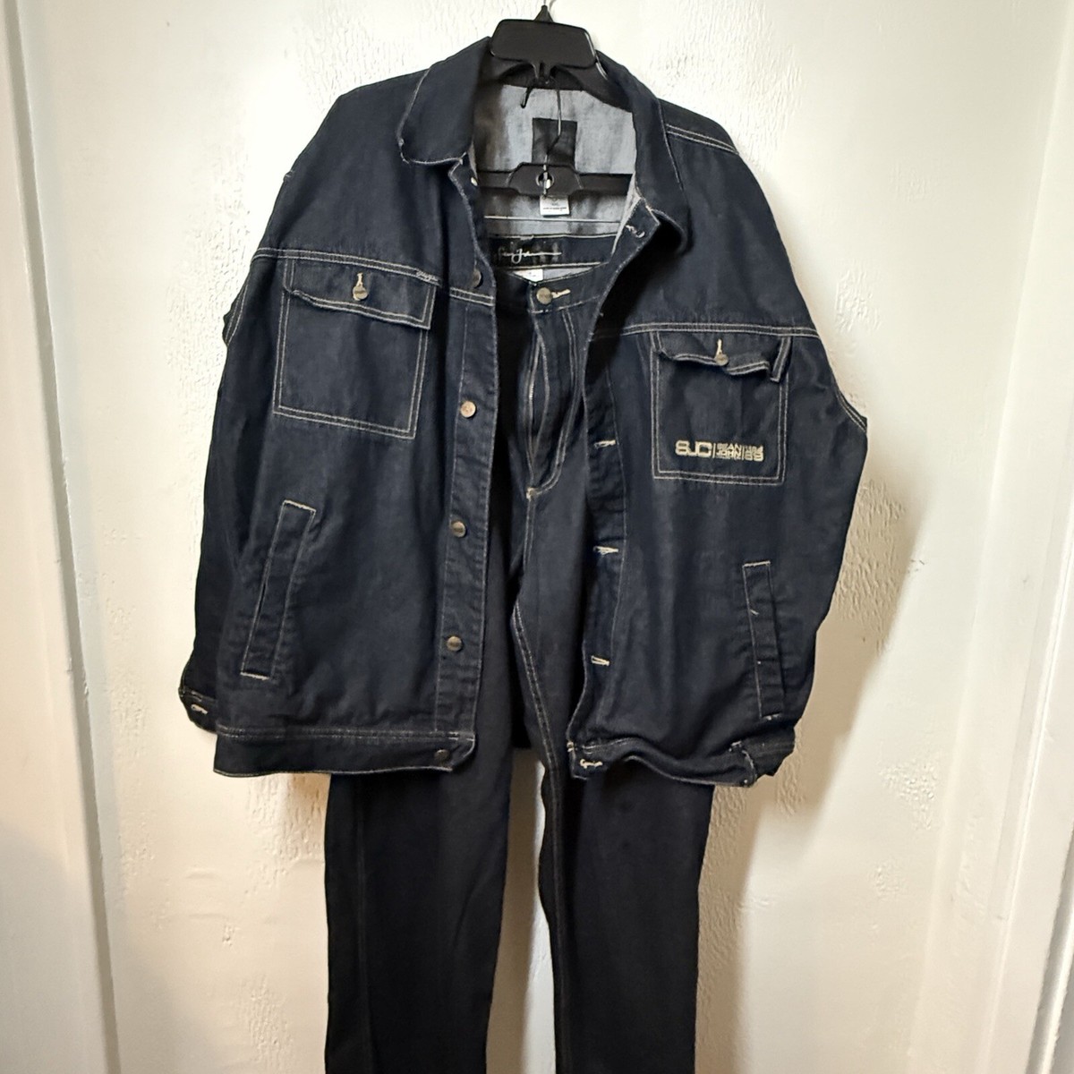 Sean John Men's Denim Set Jacket XXL Jeans Size 38 Vintage Sean John Men's Denim Set Jacket XXL Jeans Size 38 Vintage