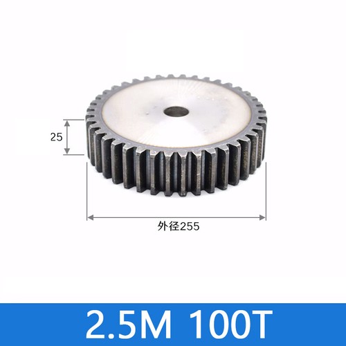 Engranaje de piñón Spur Gears 2.5 Mod engranaje de transmisión 12-100 dientes 45#engranaje plano de acero - Imagen 72 de 72