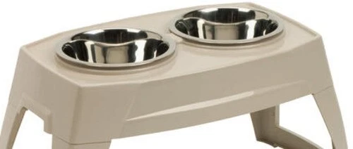 25"  Stainless Steel Puppy Adult Dog Elevated Pet Feeder Resin Removable Legs - Image 3 of 3