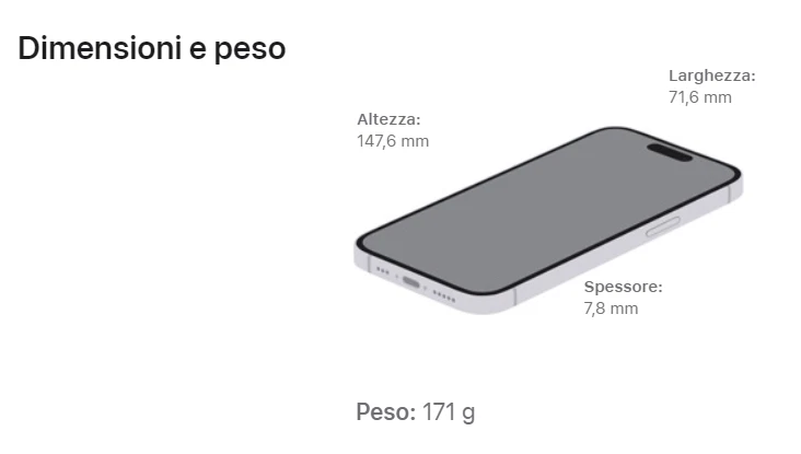 Apple iPhone 15 5G 256GB Nuovo Originale Smartphone BLACK Nero MTP63 - Immagine 4 di 4