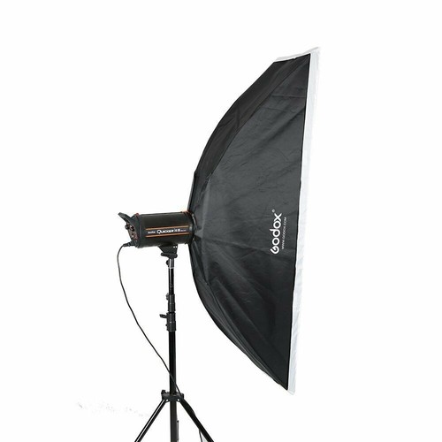 2x Godox 35x160cm Strip Softbox Bowens Mount + Grid Light Stand for Studio - Picture 3 of 9