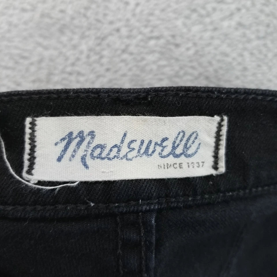 Madewell Jeans Womens 29 Black Flea Market Flare High Rise Dark Wash Denim - Image 3 of 4