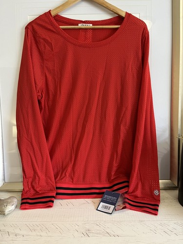 NWT NC State Red Mesh Sweatshirt Size M
