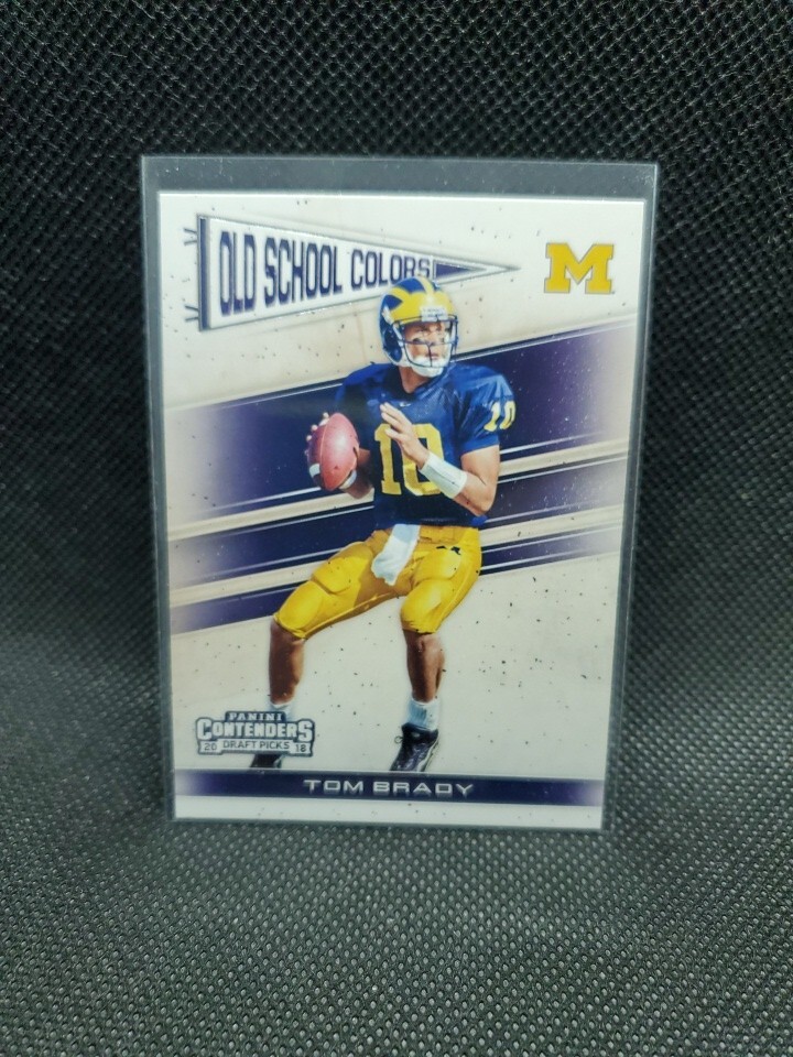 2018 Panini Contenders Draft Picks Football #20 Old School Colors Tom Brady(B)
