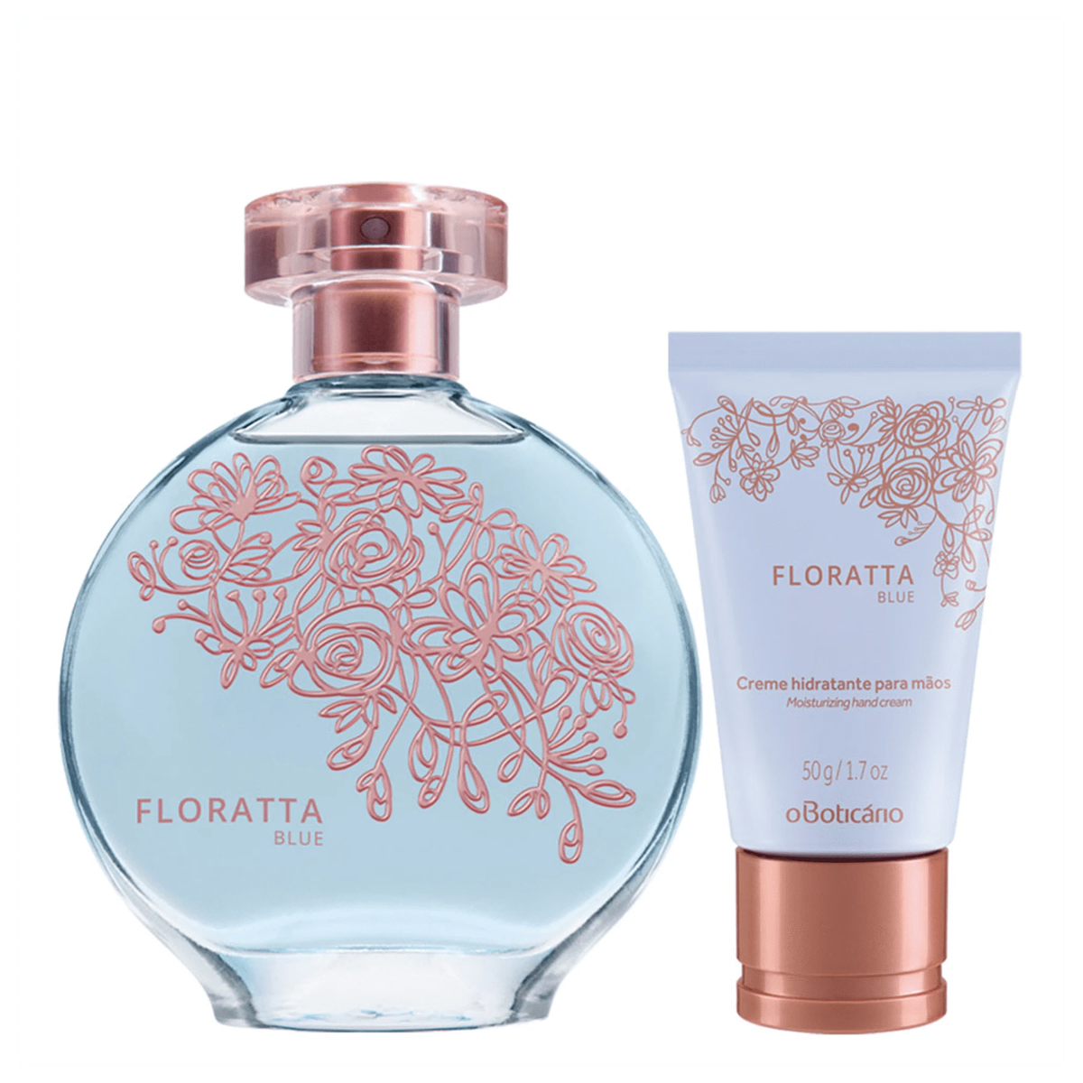 Kit Floratta Blue: Deodorante Cologne Moisturizing Cream Hands
