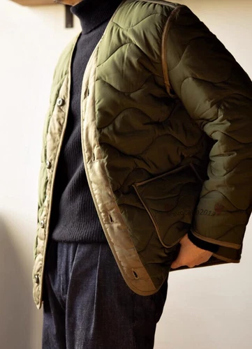 Chaqueta Forradora Red Tornado M-65 Invierno Para Hombre Abrigo Acolchado Verde Ejército - Imagen 8 de 19