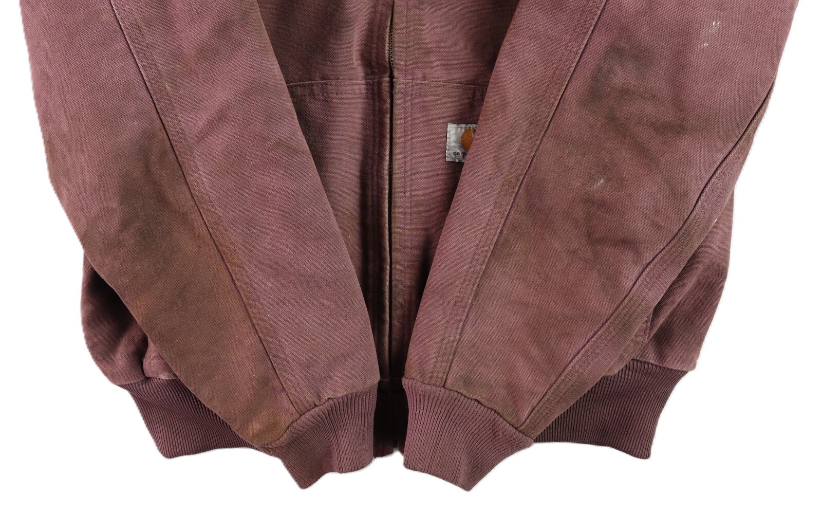 CARHARTT WJ130 Womens S Purple Washed Duck Quilted Lined ACTIVE Jacket Coat Hood image 4