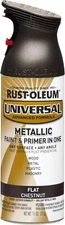 Rust-Oleum 271471 Spray Paint, Chestnut, Flat Metallic, Solvent, 11 Oz