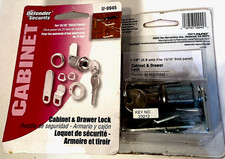 Defender Security U9941 Keyed Different Drawer and Cabinet Lock Sets 2 - NEW