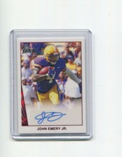2021 Leaf Memories Autographs Red John Emery Jr ARC Rookie Auto 14/25