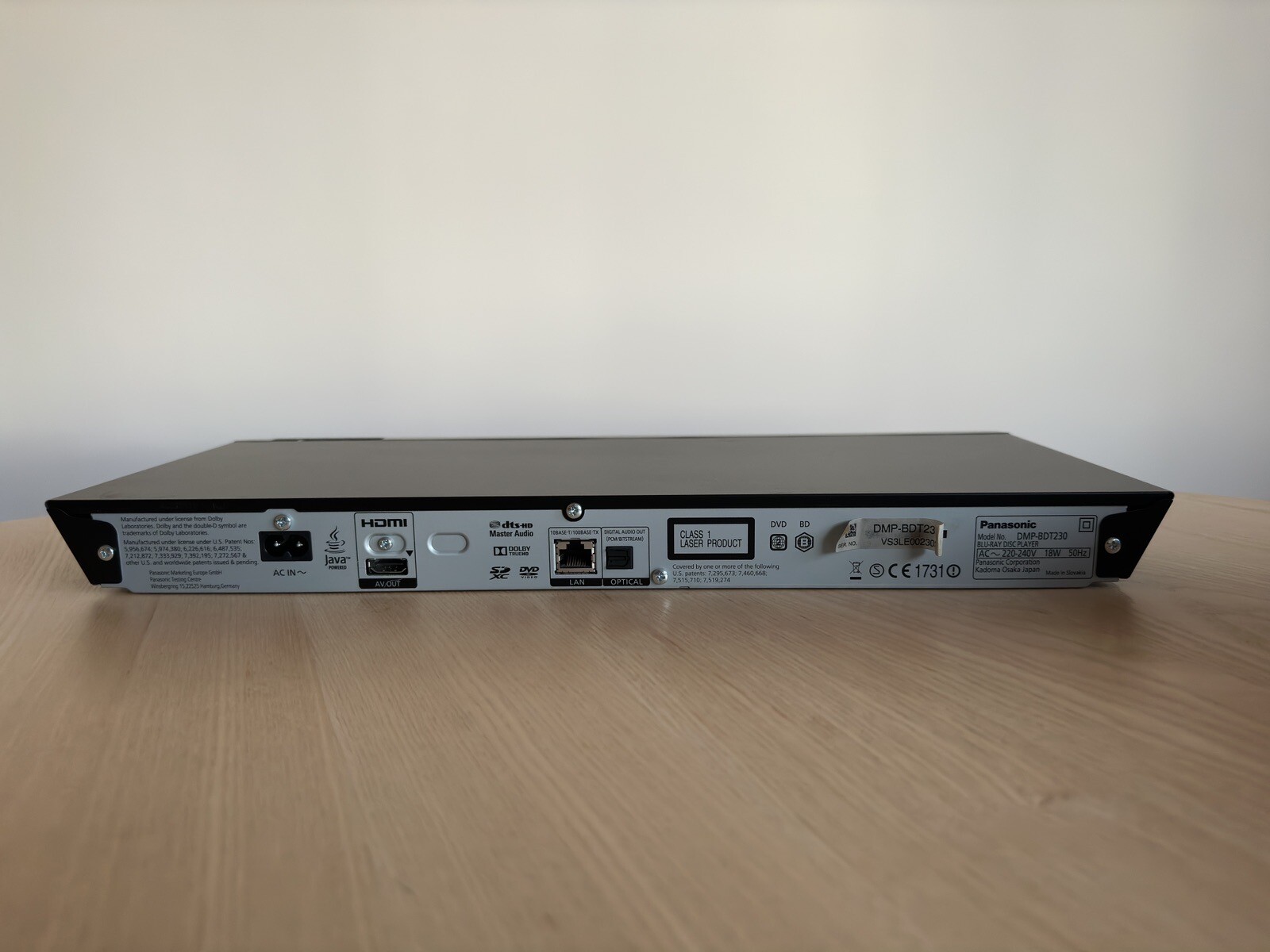 Panasonic Bluray Disc Player Full HD 3D Smart Bluray B DVD 2 DMPBDT230EB eBay