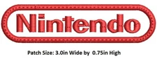 NINTENDO EMBROIDERED PATCH IRON ON/ SEW ON, USA FAST SHIPPING