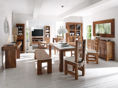 Esstisch 150x90 Mit 4 Stuhlen Und Sitzbank Palisander Mobel Esszimmer Neu Cubus Ebay